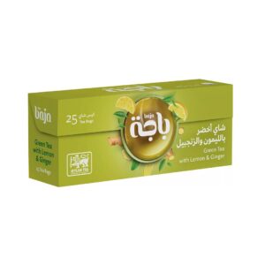 باجة شاي اخضر بالليمون والزنجبيل 37.5 جم