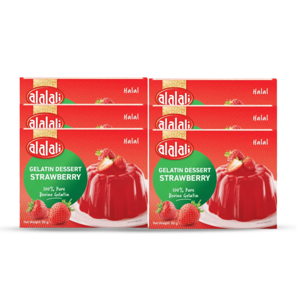 العلالي حلوى جلاتين الفراولة 85جم *6 حبات