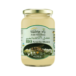 زاد ماضينا عسل أكاسيا عضوي 500 جم