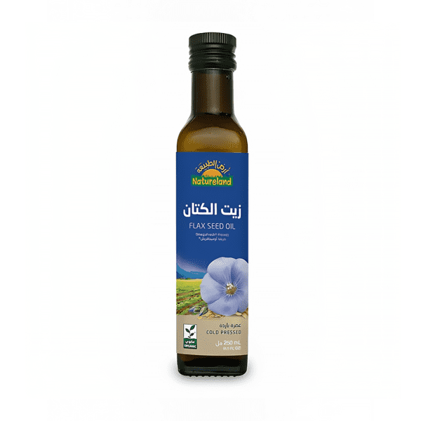 أرض الطبيعة زيت الكتان 250 مل عضوي