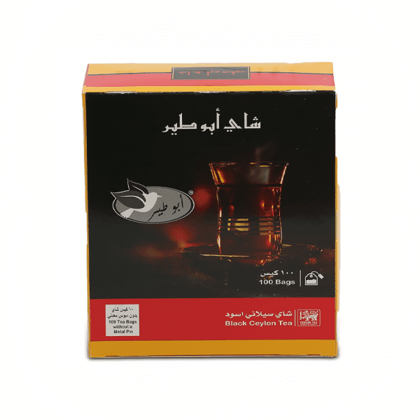 ابو طير شاي سيلاني اسود 100 كيس