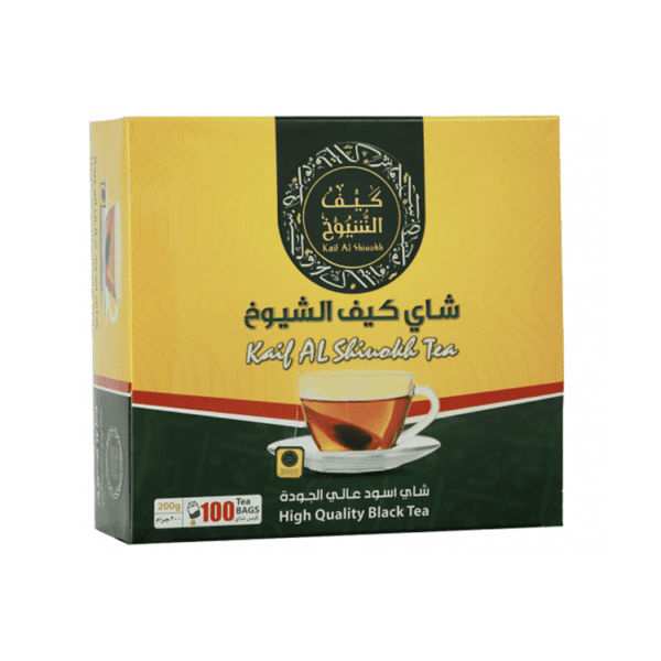 كيف الشيوخ شاي أسود 100 كيس 200 جم