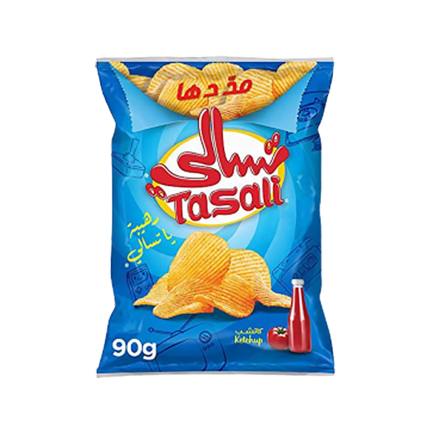 تسالي شرائح البطاطس بالكاتشب 90 جرام