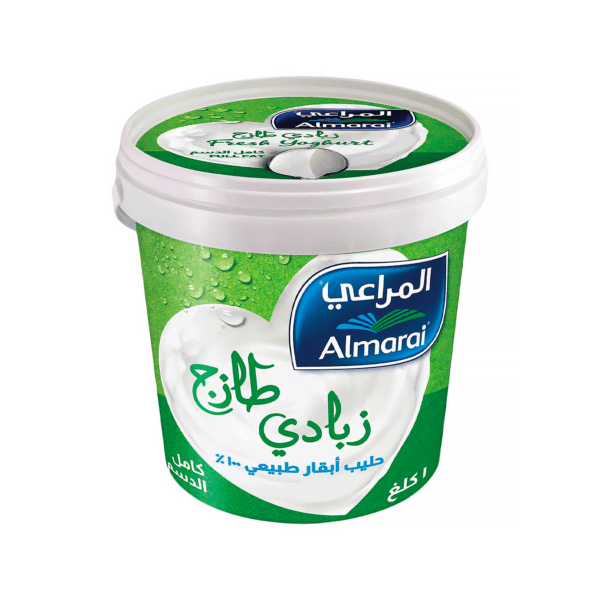 المراعي زبادي طازج كامل الدسم 1كج